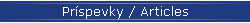 Príspevky / Articles
